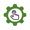 Predator Touch HMI Icon, which is a green gear with a clip art image of a finger tapping a screen in the center.