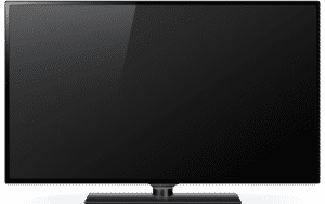 A 55-inch flat screen TV shown from the front.