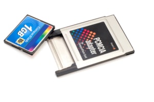 PCMCIA cards for CNC program transfers