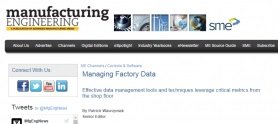 SFA Software featured in Manufacturing Engineering Media SFA Software featured in Manufacturing Engineering Media