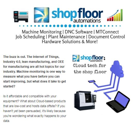 July 2017 Shop Floor Automations Newsletter July 2017 Shop Floor Automations Newsletter